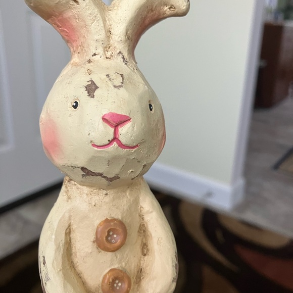 VINTAGE JIM SHORE TALL RABBIT ON EGG ENESCO HEARTWOOD CREEK COLLECTION  c2001 - Picture 13 of 16